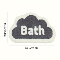 Tapis de sol de salle de bain en polyester personnalisés, à poils ras, jacquard, antidérapants, lavables en machine, absorbants, pour usage domestique et hôtelier