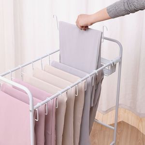 Multi Functional Portable Trouser <b>Rack</b> Storage Solution For Home Use Space Saving <b>Wardrobe</b> Hanger With Hook Type Installation - Product Image 4