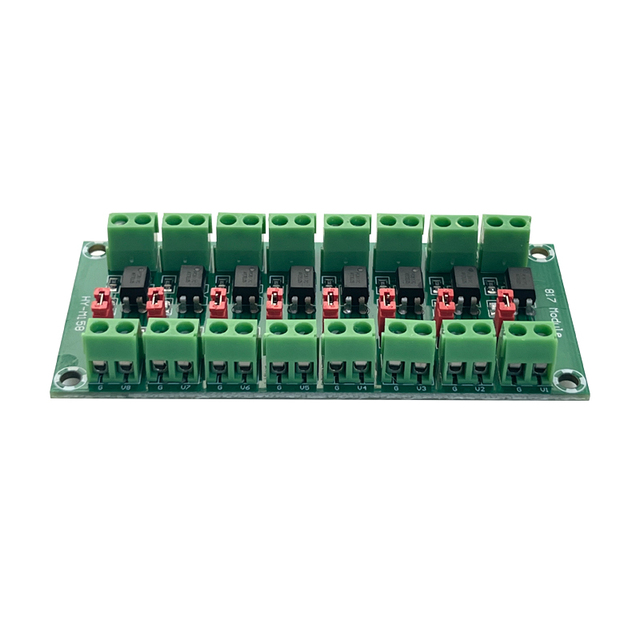 OKY2122-2 PC817 Optocoupler Isolated Module 3.6-30V Voltage Converter Adapter 8-Channel Photoelectric Isolation Module