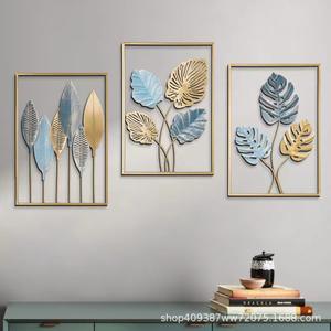 Colgante de pared con motivo de hoja de hierro personalizado, oferta exclusiva de fábrica, transforma tu sala de estar o entrada de dormitorio, Material metálico - Product Image 6