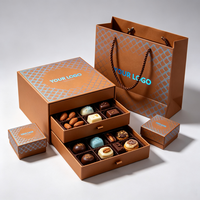 Boîtes Cadeaux de Luxe Écologiques Recyclables Rigides pour Chocolats et Bonbons – Ensemble d'Emballages en Gros d'Usine avec Embossage Haute Qualité