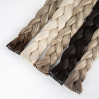 Extensions de cheveux humains vierges 100% naturels, double trame, super double drawn, qualité salon, invisibles, pour marque privée, cheveux européens caucasiens
