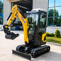 PENGIRIMAN GRATIS China Excavator Mini Murah Mini Digger Grosir 1 Ton 2 Ton 3.5 Ton Harga Micro Bagger Dengan Bucket Thumb