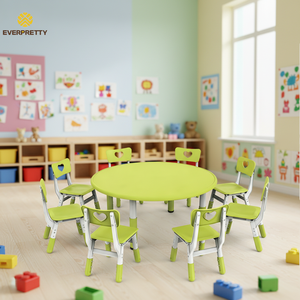 ชุดโต๊ะเก้าอี้เรียนรู้สำหรับโรงเรียนสมัยใหม่ ขายส่ง เฟอร์นิเจอร์อนุบาล โต๊ะไม้ เก้าอี้เด็ก - Product Image 2