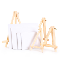 Mini tableaux en toile sur chevalet en bois, panneaux de peinture blancs pour artistes, pour la peinture artisanale, le dessin et les artistes