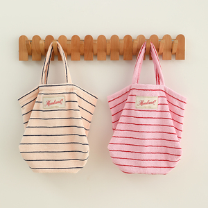 Bolsos de Mano Personalizados de Tela a Rayas, Ecológicos, al por Mayor, <span class=keywords><strong>para</strong></span> Viajes, Playa <span class=keywords><strong>y</strong></span> Aire Libre, <span class=keywords><strong>para</strong></span> <span class=keywords><strong>Chicas</strong></span> - Product Image 3