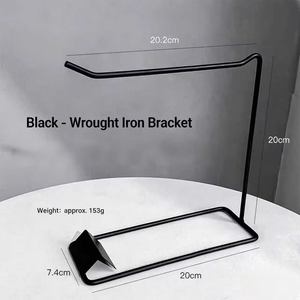 Présentoir à ongles carré, rond, en forme de cuillère, ovale, pour nuancier de couleurs, support d'affichage en fer noir, exclusivité magasin - Product Image 2