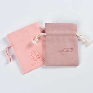 ถุงใส่เครื่องประดับไมโครไฟเบอร์กำมะหยี่แบบมีเชือกผูก - Product Image 4