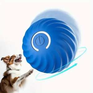 PawJoy Pelota Interactiva para Perros, Juguete de TPR con Diseño Animado, Accesorio de Juego Automático para Diversión al Aire Libre - Product Image 1