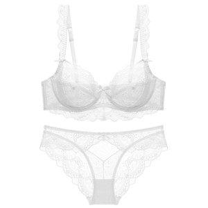 Ensemble de soutien-gorge et culotte sexy pour femme, vente en gros populaire, lingerie féminine sexy, ensemble soutien-gorge 3/4 coupe - Product Image 3