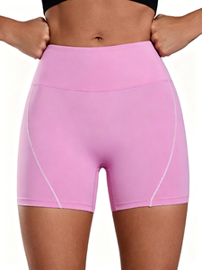 Shorts de Yoga de Cintura Alta para Mujer, Efecto Segunda Piel, Estilo Biker, con Efecto Scrunch Butt, Control de Abdomen, para Correr, Gimnasio, Fitness y Entrenamiento, Ropa Deportiva - Product Image 3