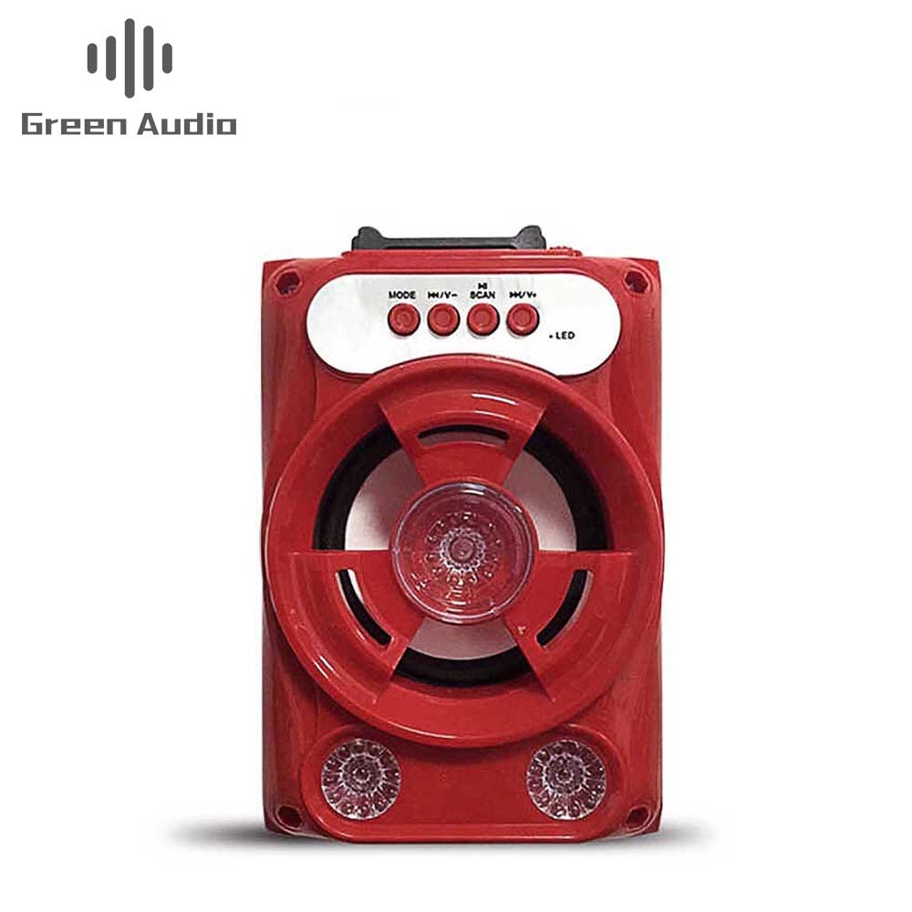 GAS-B16ワイヤレスBTスピーカーカラフルLEDライト屋外ポータブル