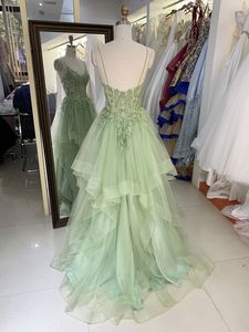 Nouvelle <span class=keywords><strong>Robe</strong></span> de Soirée Longue de Luxe pour Femme, Broderie Florale, Baleines, Couleur <span class=keywords><strong>Sauge</strong></span>, Élégante, Vente en Gros - Product Image 2