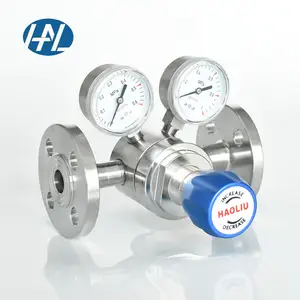 Regulador de presión de aire de acero inoxidable 316 oxígeno O2 CO2 CL2 2 2 pulgadas con brida DN25 50