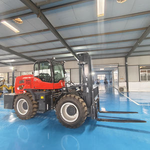 מלגזה זול דיזל חיצוני terran מלגזה מחוץ לכביש 5 טון כל השטח מלגזה 4 x4 עם מנוף קבצים מצורפים - Product Image 4