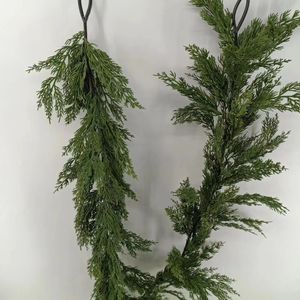 Usines de décoration de Noël, vente en gros de guirlandes de feuilles de cyprès artificielles, <span class=keywords><strong>plantes</strong></span> artificielles de qualité supérieure - Product Image 2