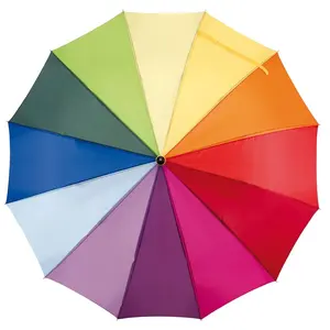 Parapluie de golf automatique à lumière arc-en-ciel, articles promotionnels - Product Image 3