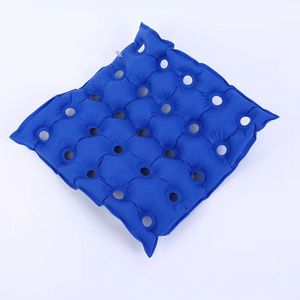 Inflatable Seat Cushion Blue Square Medical Anti-Decubitus <b>Pad</b> <b>For</b> Bedridden Wheelchair Users Office Workers <b>Hips</b> Support - Product Image 2