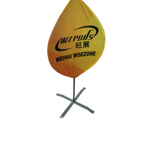 3D Hiển Thị Đèn Lồng Hình Dạng Ngọn Lửa Khuyến Mại <span class=keywords><strong>Pop</strong></span> Lên Biểu Ngữ Cờ Đứng Đối Với Quảng Cáo - Product Image 2