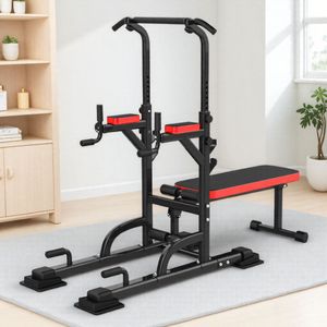 Attrezzatura per <span class=keywords><strong>Fitness</strong></span> Domestico PINJIAN, Panca per Pesi, Barre Parallele, Trazioni, Attrezzatura Multifunzionale per <span class=keywords><strong>Fitness</strong></span> - Product Image 1
