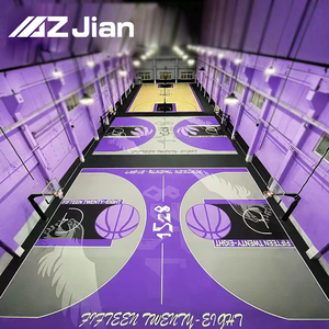 Suelo de Baloncesto de PVC para Interiores, Superficie de Vinilo para Canchas Deportivas, Gimnasios, Escuelas y Complejos Deportivos - Product Image 2