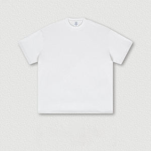 ODM 305 GSM 100% Cotton Plain Short Sleeve Oversized Mens Thick <b>Tshirt</b> Heavyweight Essentials Blank Custom Logo T Shirt for Men - Product Image 2