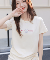ZZH YF2882 Kaos lengan pendek wanita musim panas kasual serbaguna