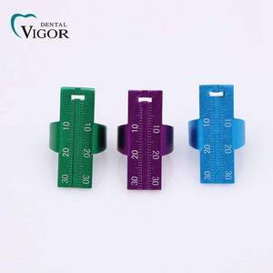 Regla de Anillo Endodóntico de Acero Inoxidable para Medir Limas de Conductos Radiculares Dentales - Product Image 1