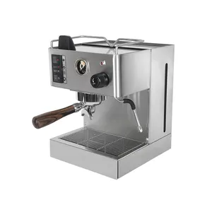 Mesin Kopi Espresso Komersial Semi Otomatis Profesional Cafetera 9 Bar Pembuat Kopi Stainless Steel Cafetera Expreso