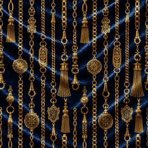 Cortina Decorativa Opaca de Terciopelo Estilo Fornasetti, Panel de Cortina Elegante Estilo Art Nouveau para Sala de Estar y Dormitorio - Product Image 5