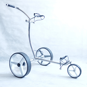 Carrito de <span class=keywords><strong>Golf</strong></span> Eléctrico con Control Remoto, Cuerpo Completamente de Acero Inoxidable, Resistente a <span class=keywords><strong>la</strong></span> Oxidación - Product Image 1
