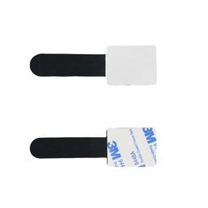 Reusable Elastic Desktop <b>Hook</b> and Loop Cable Holder Double Sided Adhesive <b>Hook</b> and Loop Nylon Cable <b>Clips</b> for Tidy Management - Product Image 1