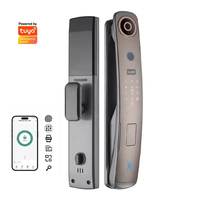 Kunci Pintu Pintar Otomatis Penuh WiFi Nirkabel Sidik Jari Kata Sandi Kartu RFID Aplikasi Kunci Pintu Cerdas untuk Rumah/Hotel Zigbee