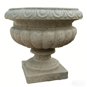 Jardinière de style rustique de ferme, écologique, en fibre de terre cuite personnalisée pour la décoration de la cour et du patio, pot de fleurs - Product Image 3