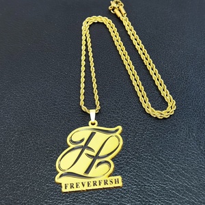 Collar de metal esmaltado al por mayor Oneway, colgante de moda personalizado, medalla bonita, estilo antiguo y moderno, color y tamaño personalizables - Product Image 1