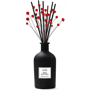 Botol Kaca Beku Kustom Mewah Minyak Esensial Alami Aroma Bunga Reed <span class=keywords><strong>Diffuser</strong></span> dengan Tongkat Rotan - Product Image 4