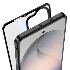 เคสโทรศัพท์แบบแม่เหล็กฝาหลัง PC แบบด้าน สำหรับ Samsung S26 S25 Ultra พร้อมกรอบอะลูมิเนียมระบายความร้อน ป้องกันการกระแทก - Product Image 5