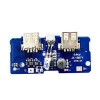 Modul step-up DIY untuk power bank/ponsel, papan sirkuit baterai 18650, 3.7V ke 5V 2A