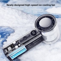 Ventilateur rafraîchisseur d'air portable OEM X05 Mini USB rechargeable à 5 pales, faible bruit (29 dB), pour usage extérieur et commercial