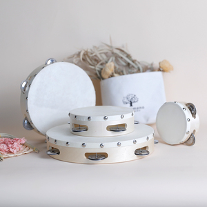 Cloche à main en bois personnalisée avec logo, 4/6 pouces (15 cm), pour mariage, mini tambourin, accessoires d'instruments <span class=keywords><strong>de</strong></span> <span class=keywords><strong>musique</strong></span> - Product Image 6