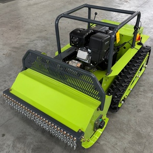 Tondeuse à gazon RC automotrice sur chenilles 4 temps 1000 mm à braquage zéro pour usage agricole, avec boîte de vitesses et lame cylindrique, pour vergers et fermes - Product Image 2