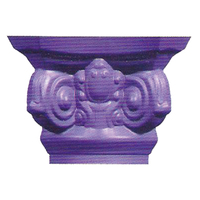 Moules latéraux en plastique ABS, pour décoration de ciment, colonne romaine, moulage supérieur