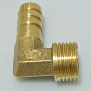 Nissin Copper Brass Pagoda Elbow External Thread 90 Degree Connector Pneumatic Fitting - Product Image 1
