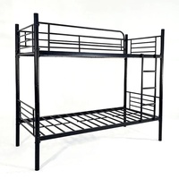 Cadre de lit superposé en métal au design moderne pour chambre à coucher, hôtel, dortoir, école, hôpital, lits superposés d'occasion