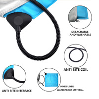 Coussin chauffant électrique thermique imperméable pour animaux de compagnie, tapis chauffant anti-morsure à température réglable pour l'hiver, pour chien et chat