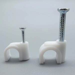 <span class=keywords><strong>Cable</strong></span> de <span class=keywords><strong>pared</strong></span> de plástico redondo personalizable, Clip de cuerda de grapa, Clip de clavo circular, varios tamaños, Clips de <span class=keywords><strong>Cable</strong></span> de colores moldeados por inyección - Product Image 1