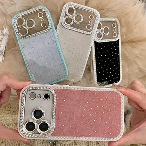 Nueva Funda para Teléfono con Marco <span class=keywords><strong>de</strong></span> Diamantes <span class=keywords><strong>de</strong></span> Imitación para iPhone 15 Pro Max 16 14 Plus 17 13 12 Pro - Product Image 3