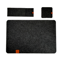 Sets de table en feutre 3 mm 4 mm pour table à manger Lot de 6 sets de table et 6 sous-verres pour napperons pour boissons