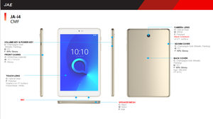 Tablette Android HD 8 pouces MTK Quad Core 4G LTE 2G 16 Go en stock avec étui TPU, chargeur, batterie BYD, sans lecteur de carte SIM - Product Image 5