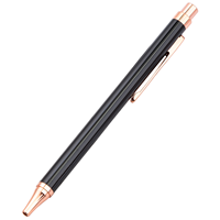 Stylo publicitaire fantaisie de luxe coloré à pression, avec logo personnalisé, pointe 1,0 mm, en métal, à succès commercial